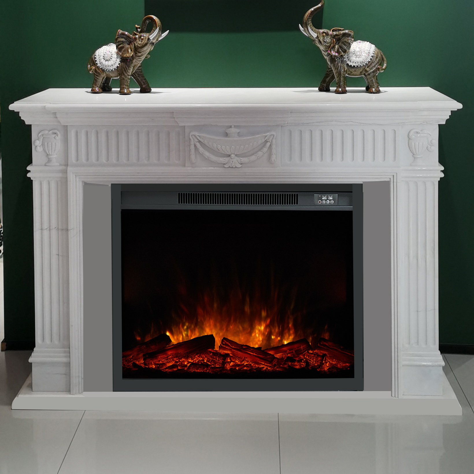 Electric Square Fireplace