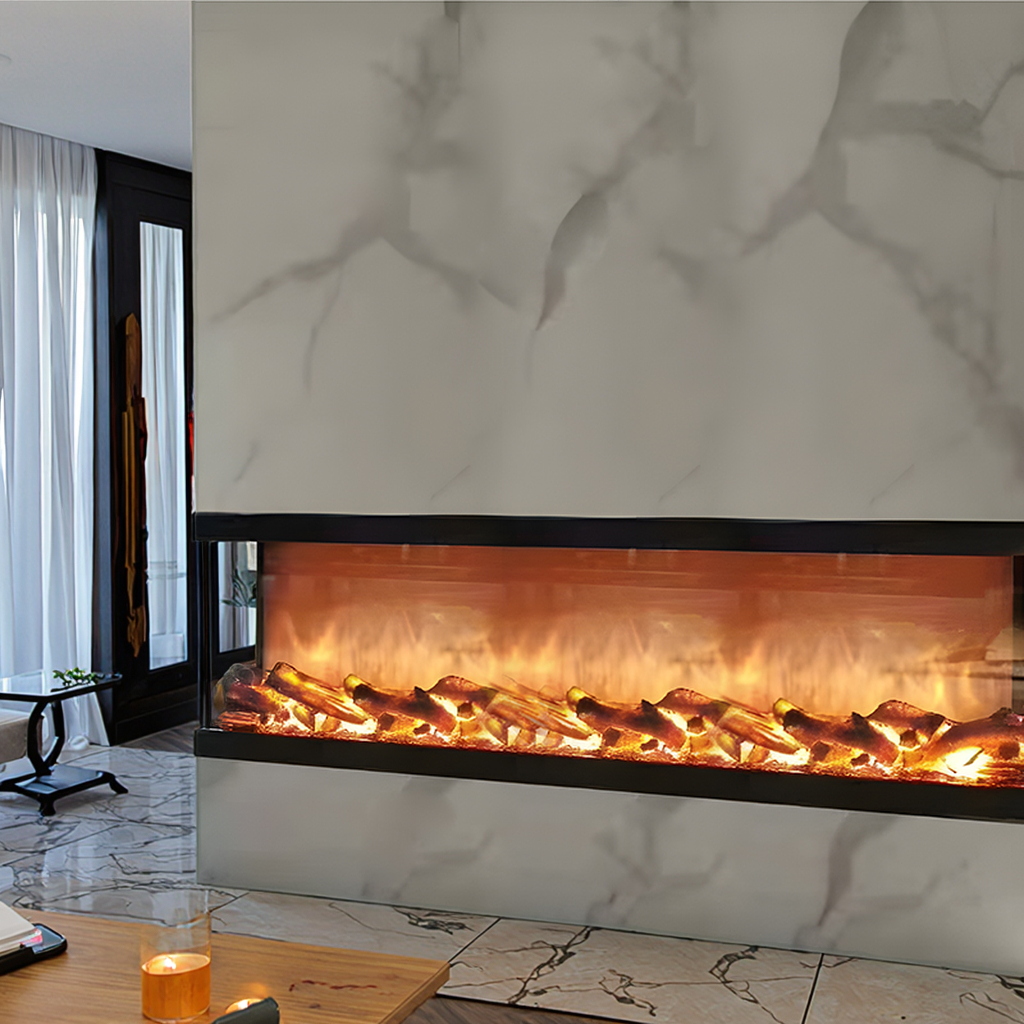 L Type Fireplace