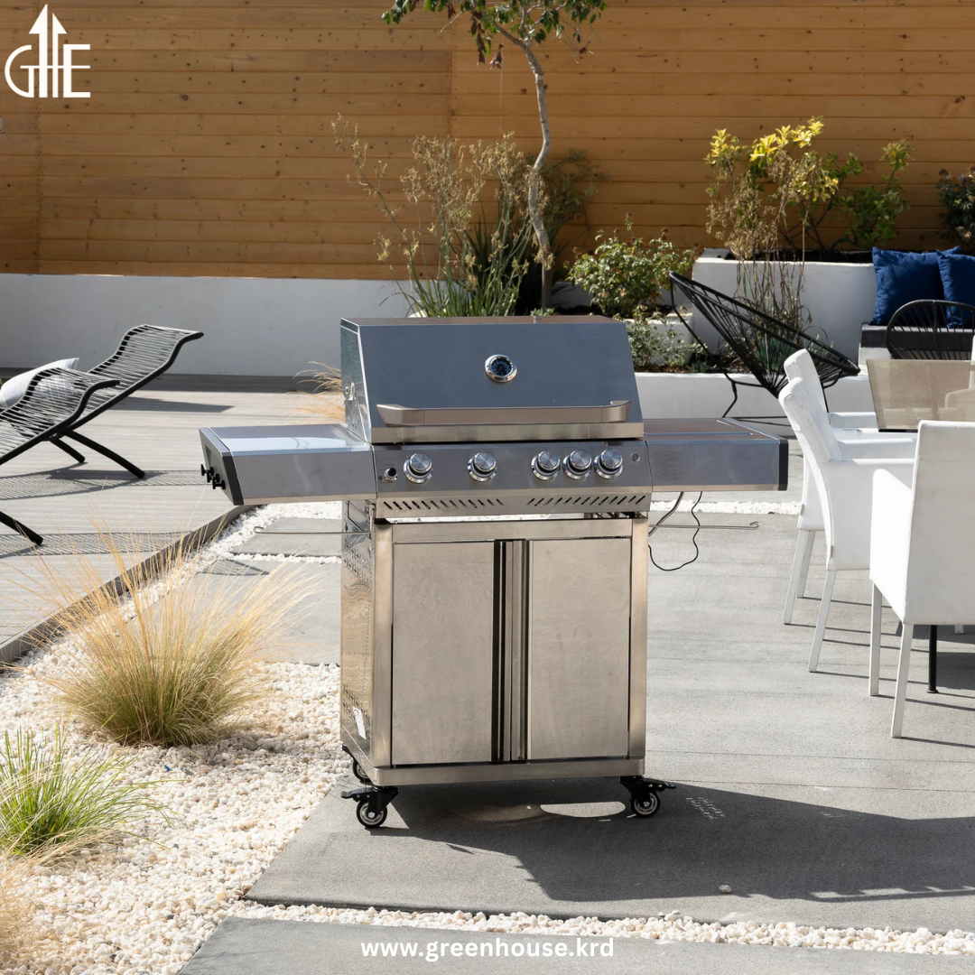4-Burner RGB Propane Grill with Side Burner