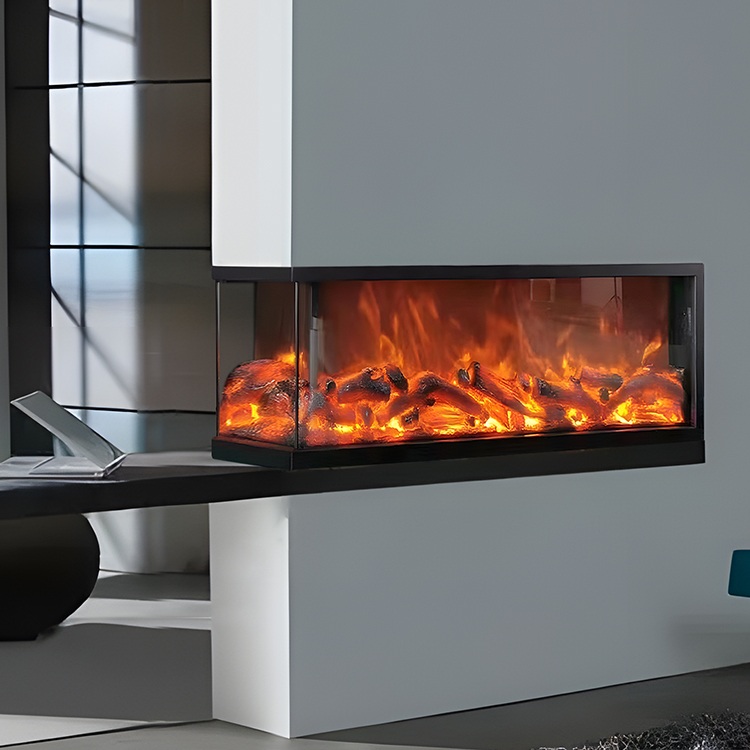 3 Side U Type Fireplace