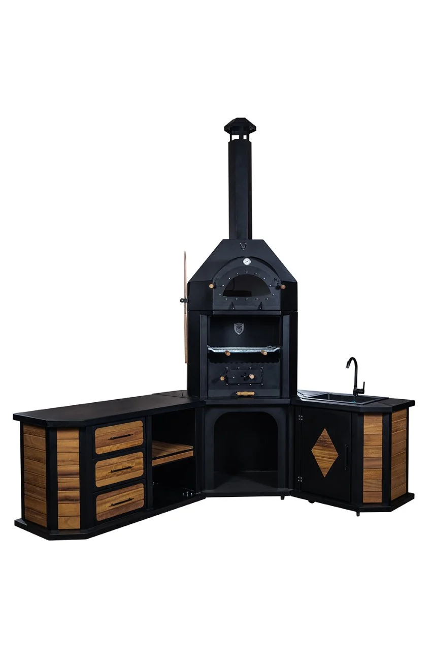 Corner Oven Barbecue [ Granite Kitchen Sink]