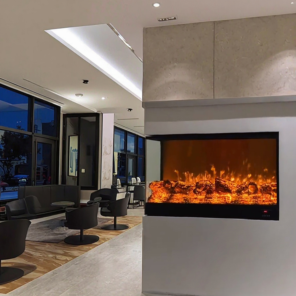 L Type Fireplace
