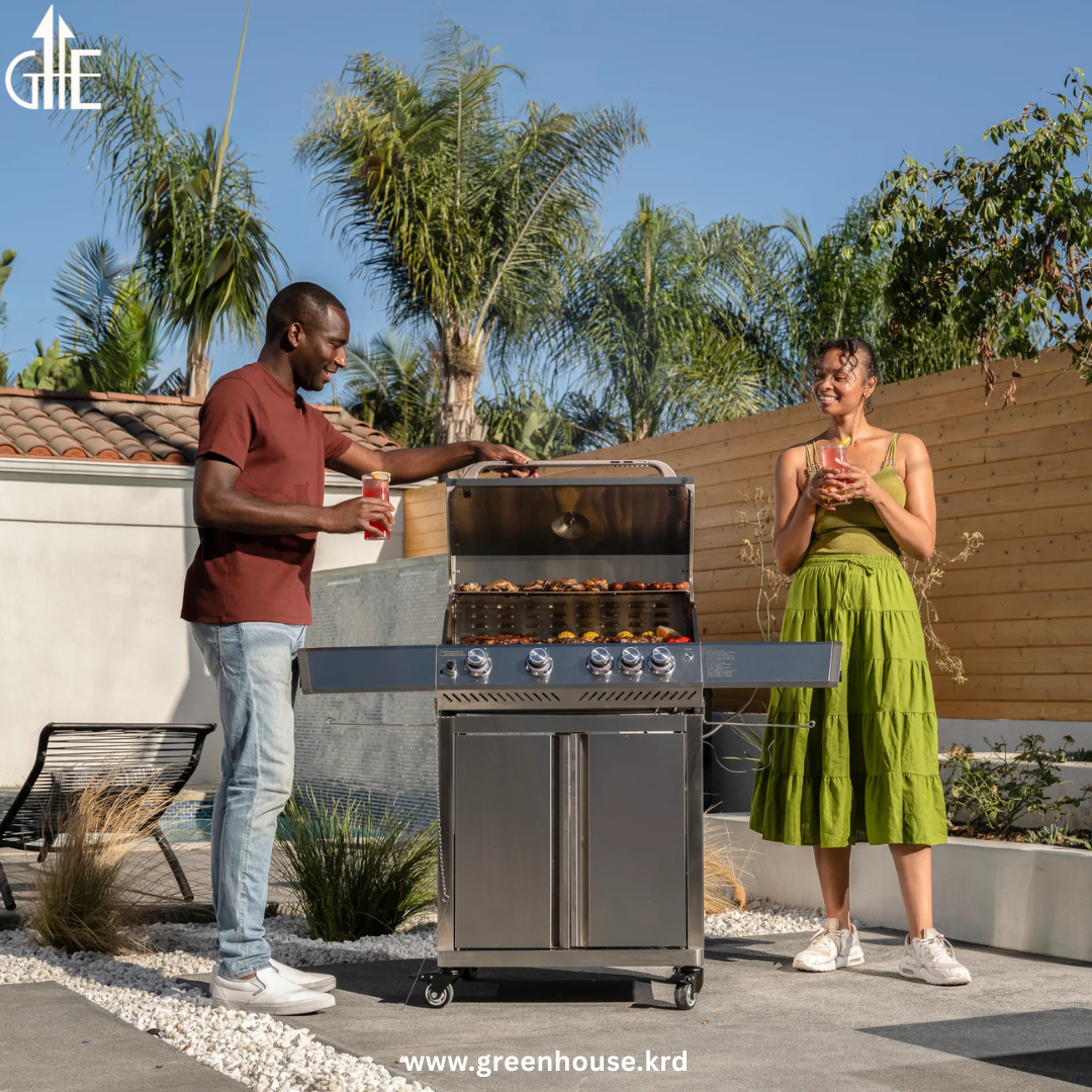 4-Burner RGB Propane Grill with Side Burner