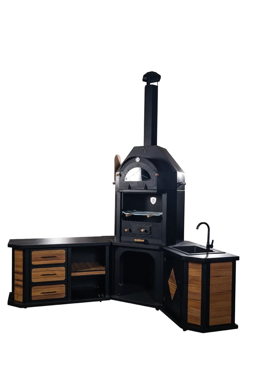 Corner Oven Barbecue [ Granite Kitchen Sink]