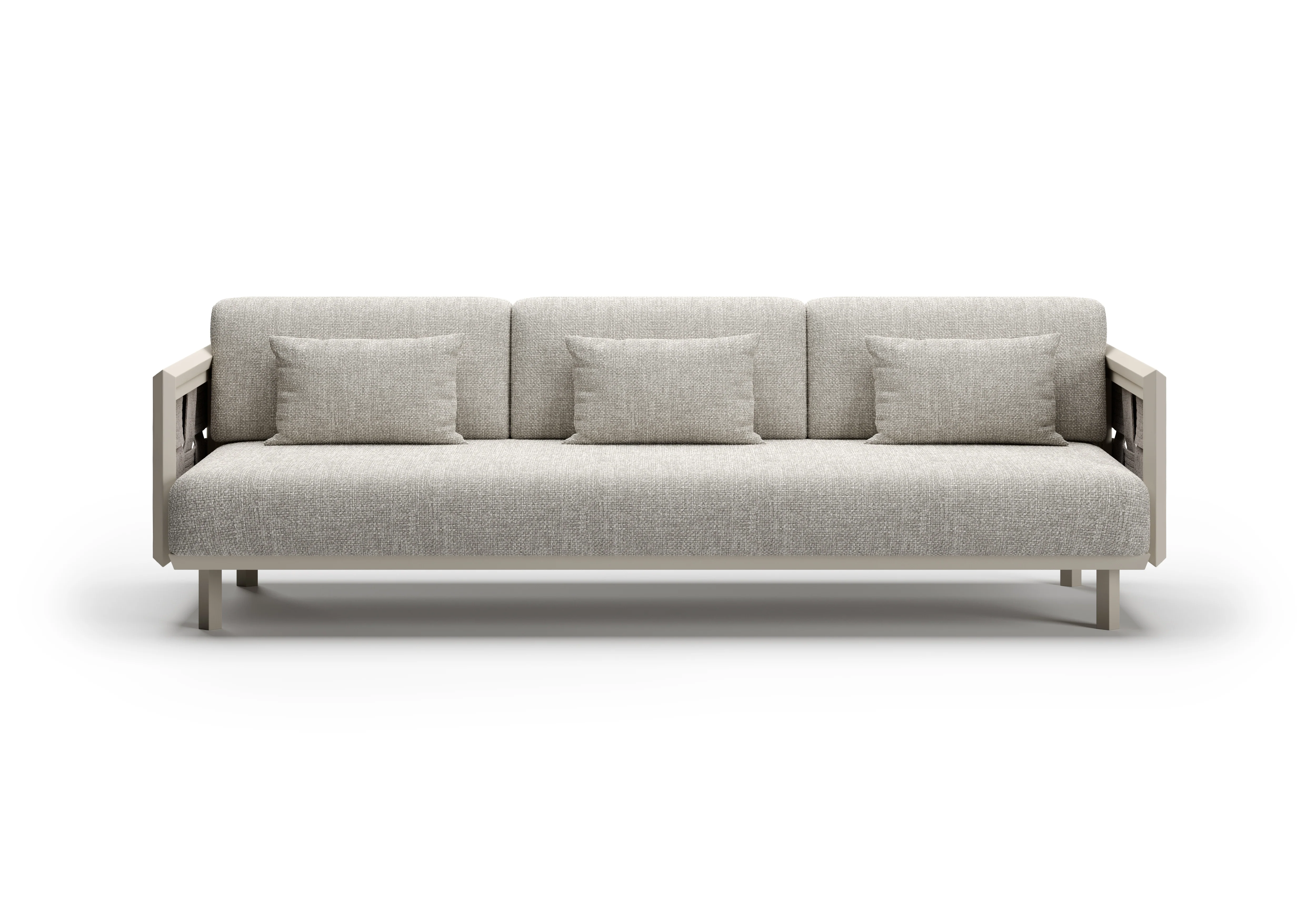 Éclat-bisque 3 Seater Lounge Set