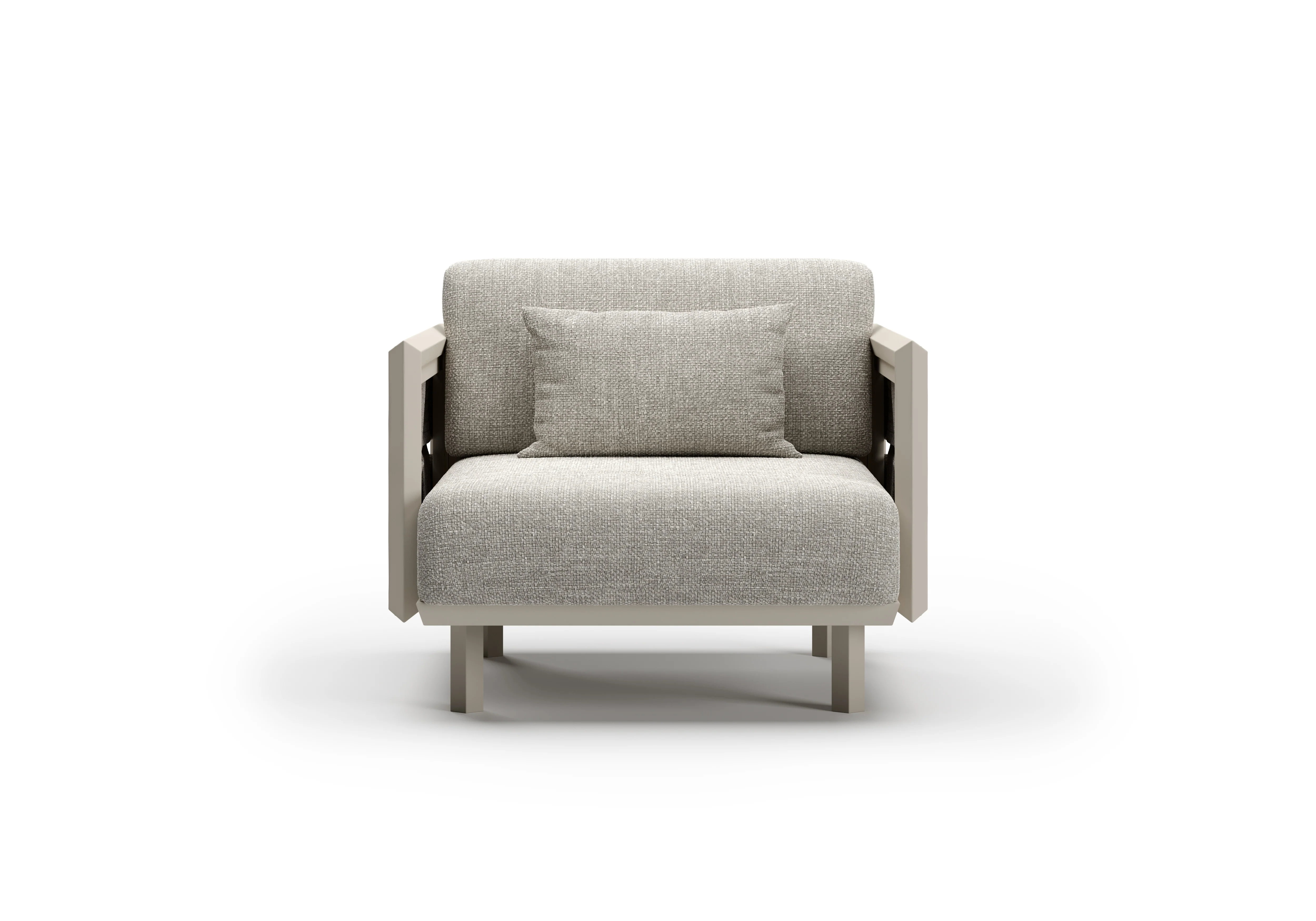 Éclat-bisque 3 Seater Lounge Set
