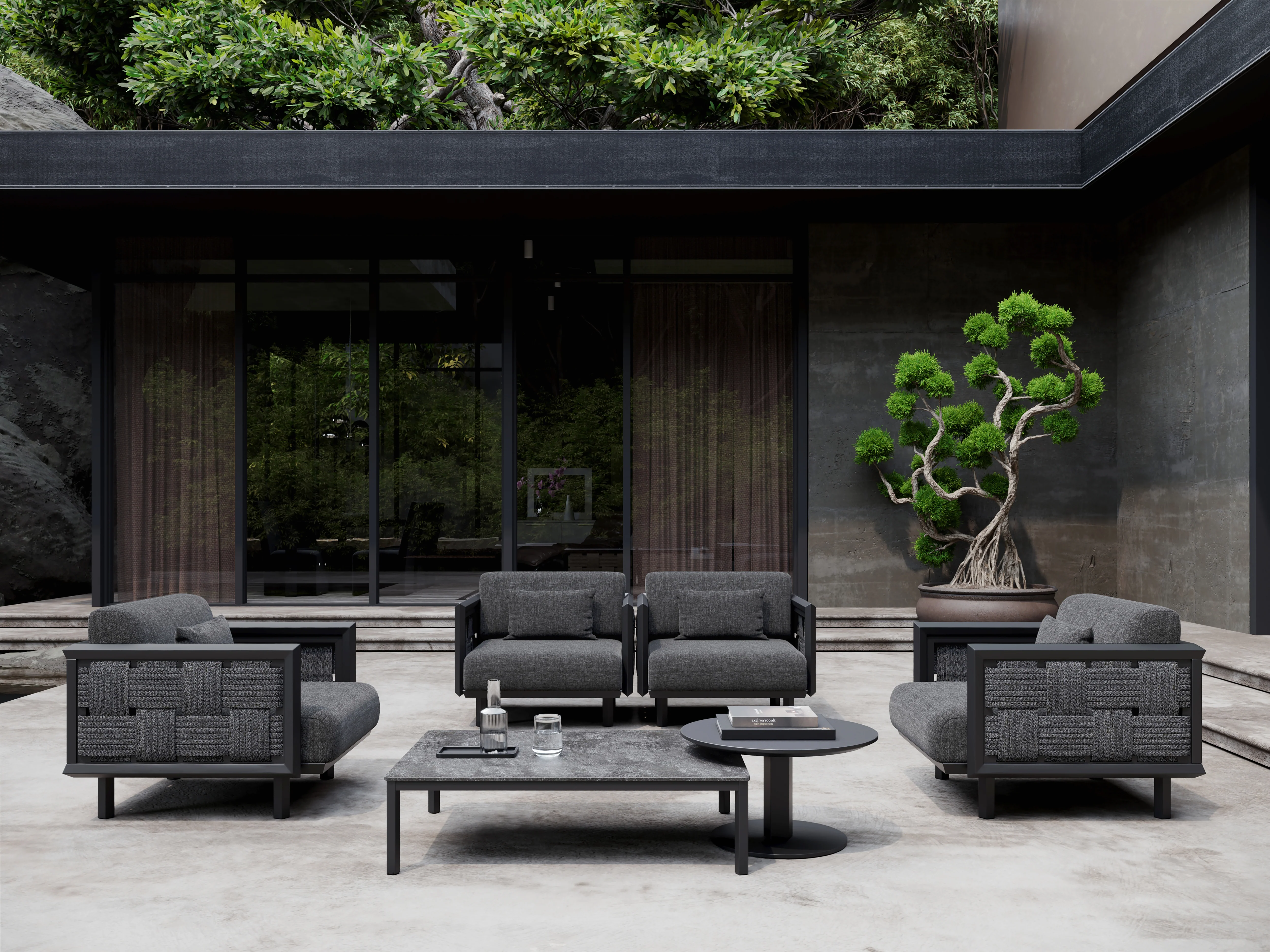 Éclat-nightfall 2 Seater Lounge Set