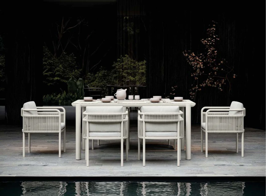 Link-bısque Dining Table for 6