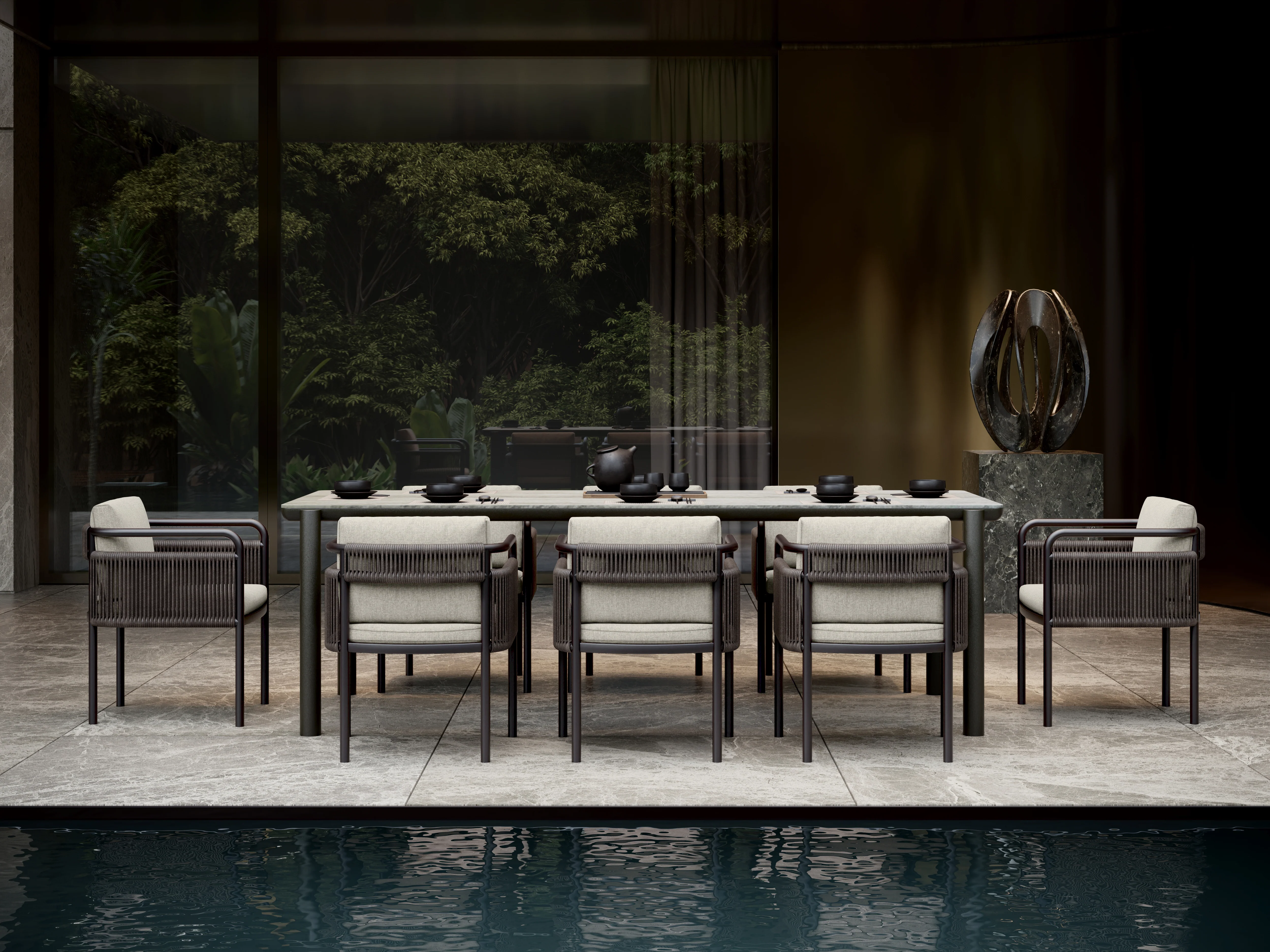 Link-terra Dining Set for 8