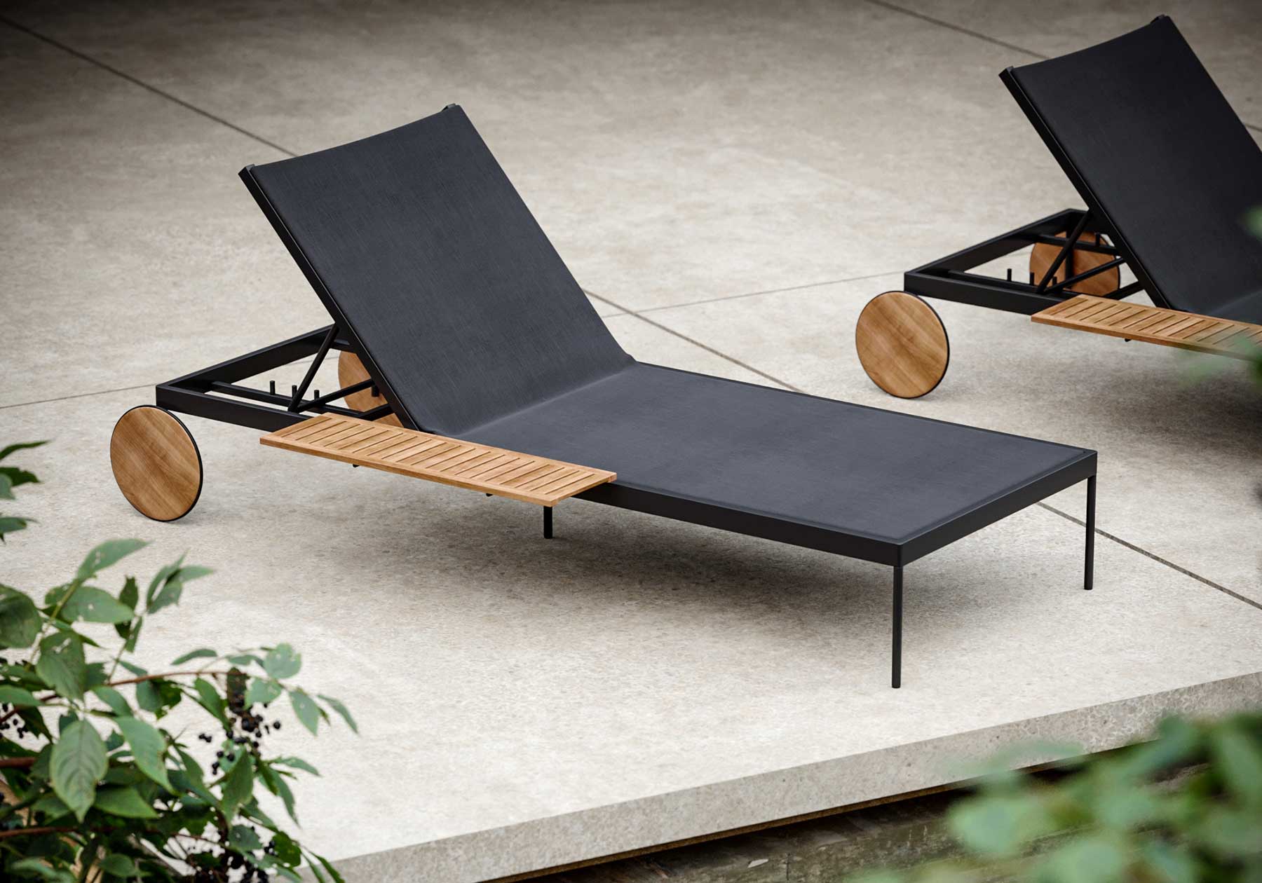 Mateo Teak Sunbed - 1
