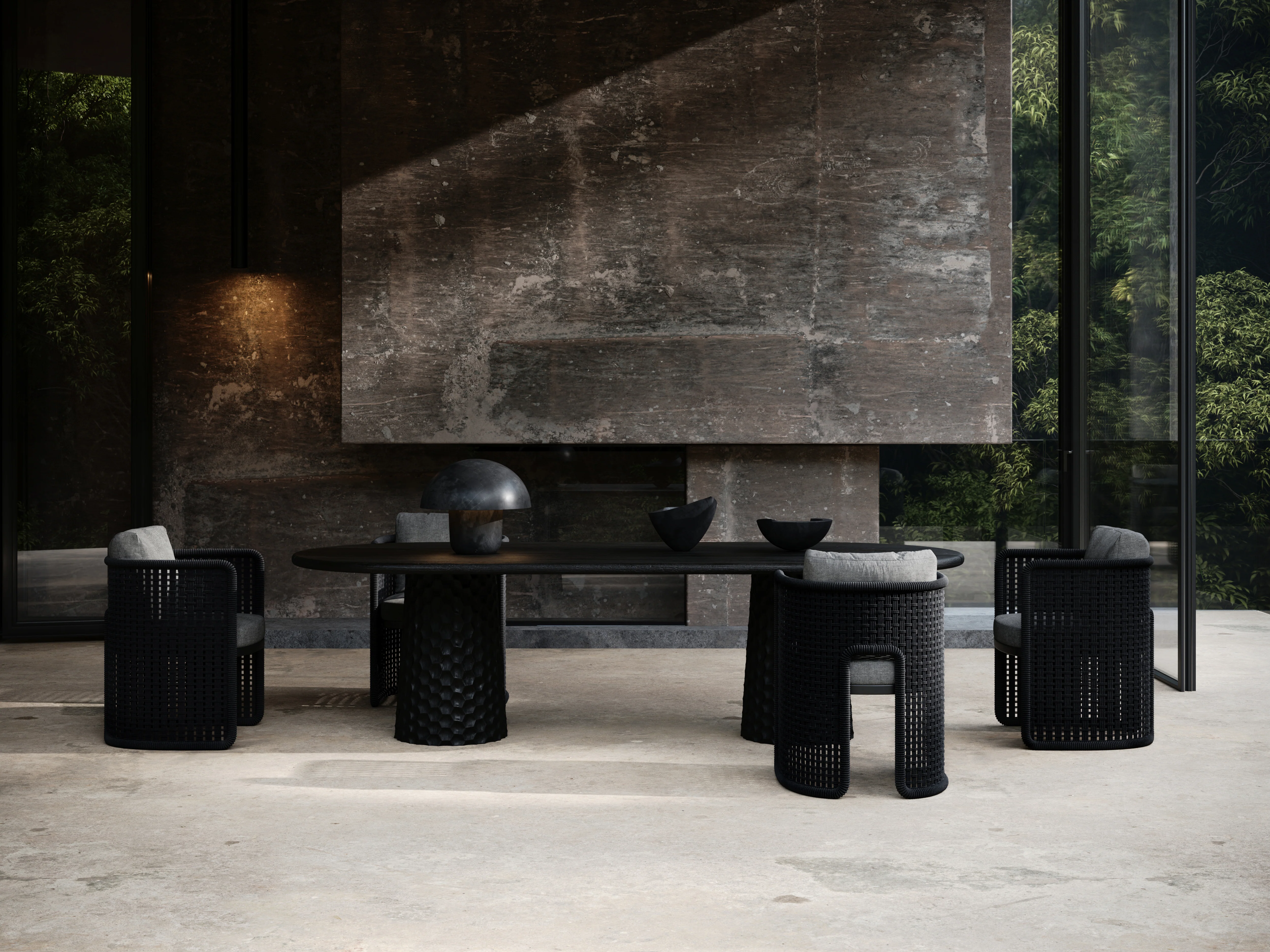 Miura-Nightfall Carving Dining Set