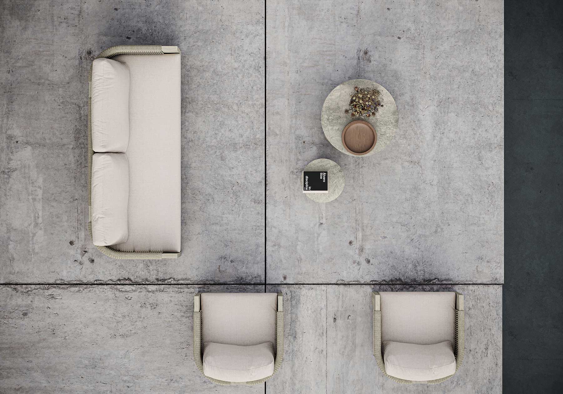 Ralph - Ash 2 Seater Lounge Set