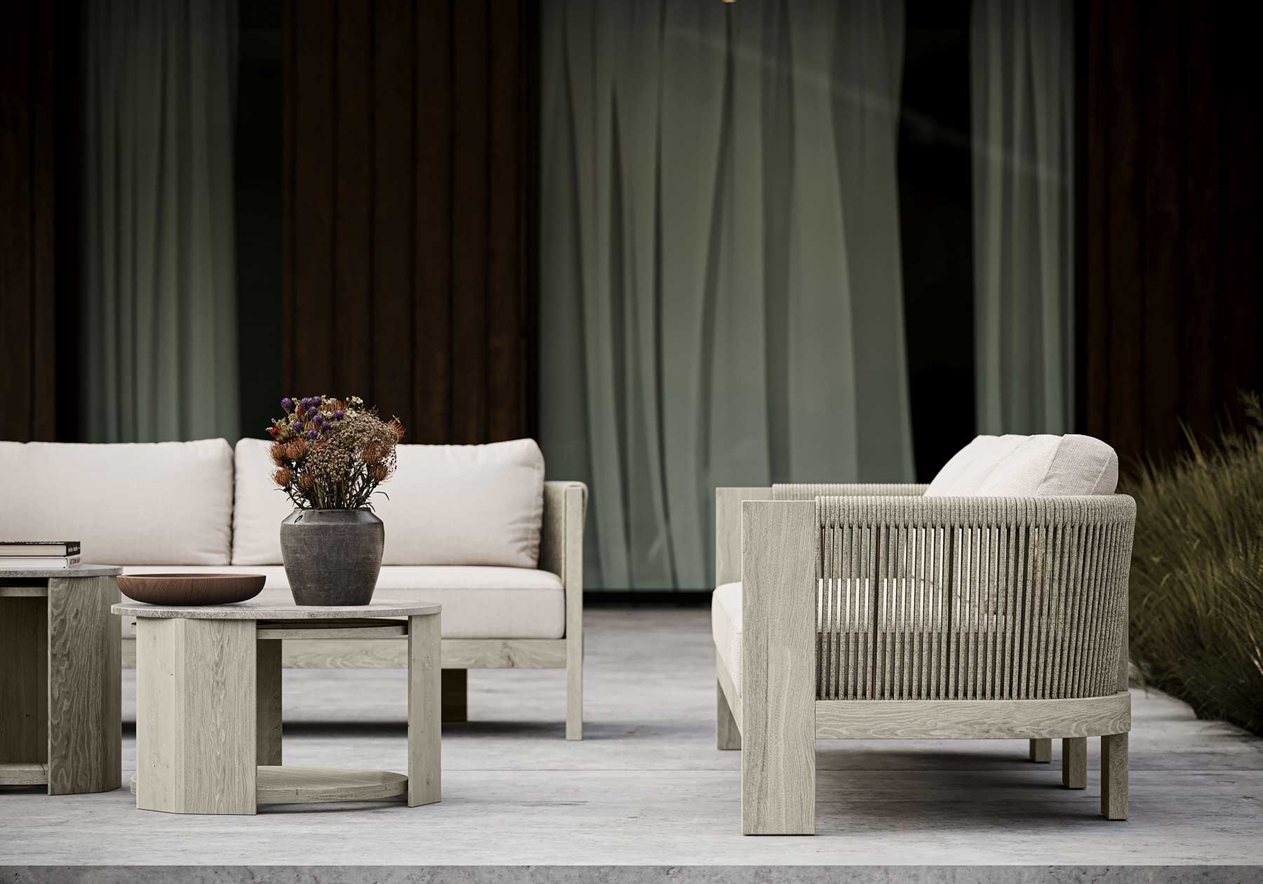 Ralph - Ash 2 Seater Lounge Set