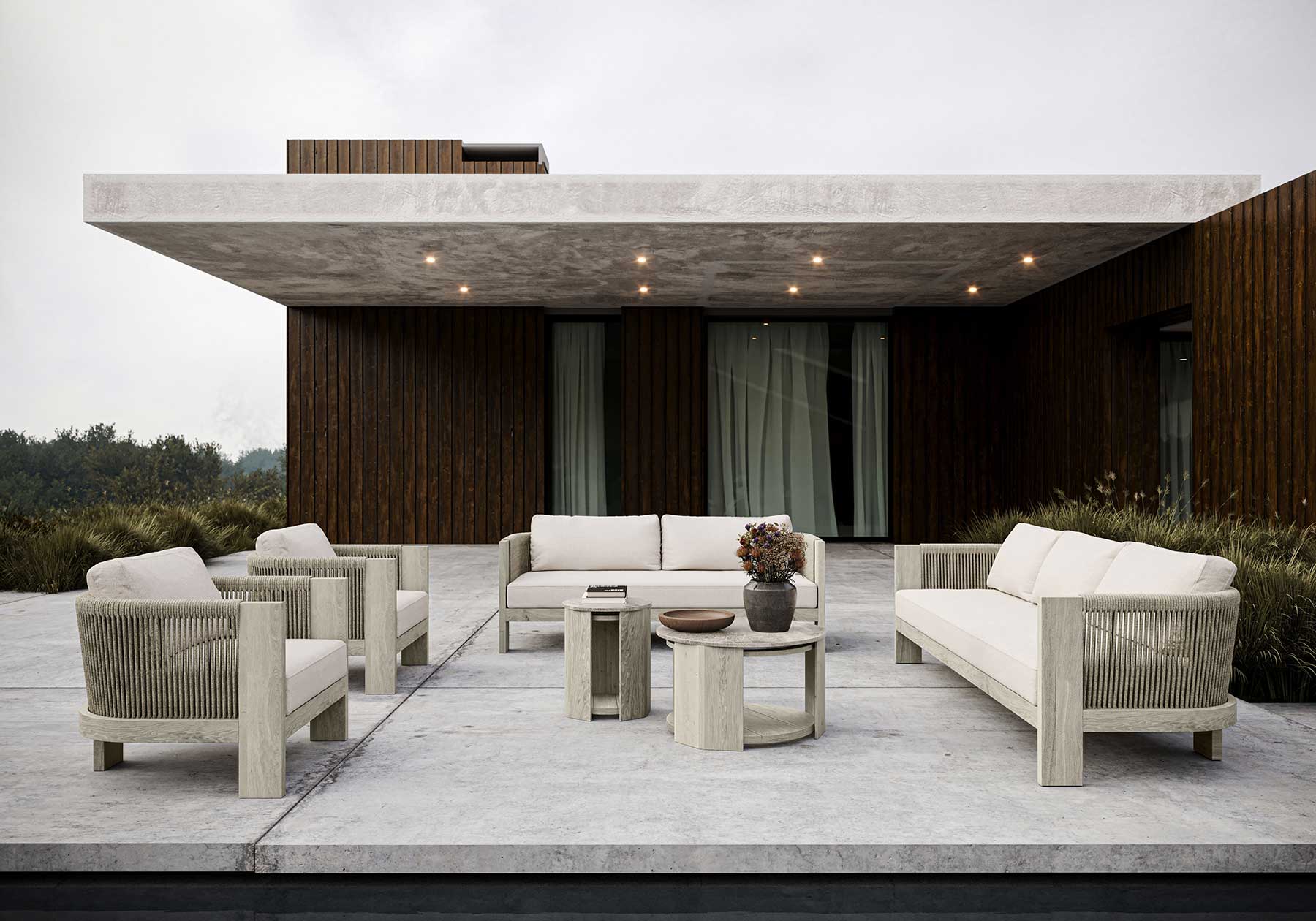 Ralph - Ash 2 Seater Lounge Set