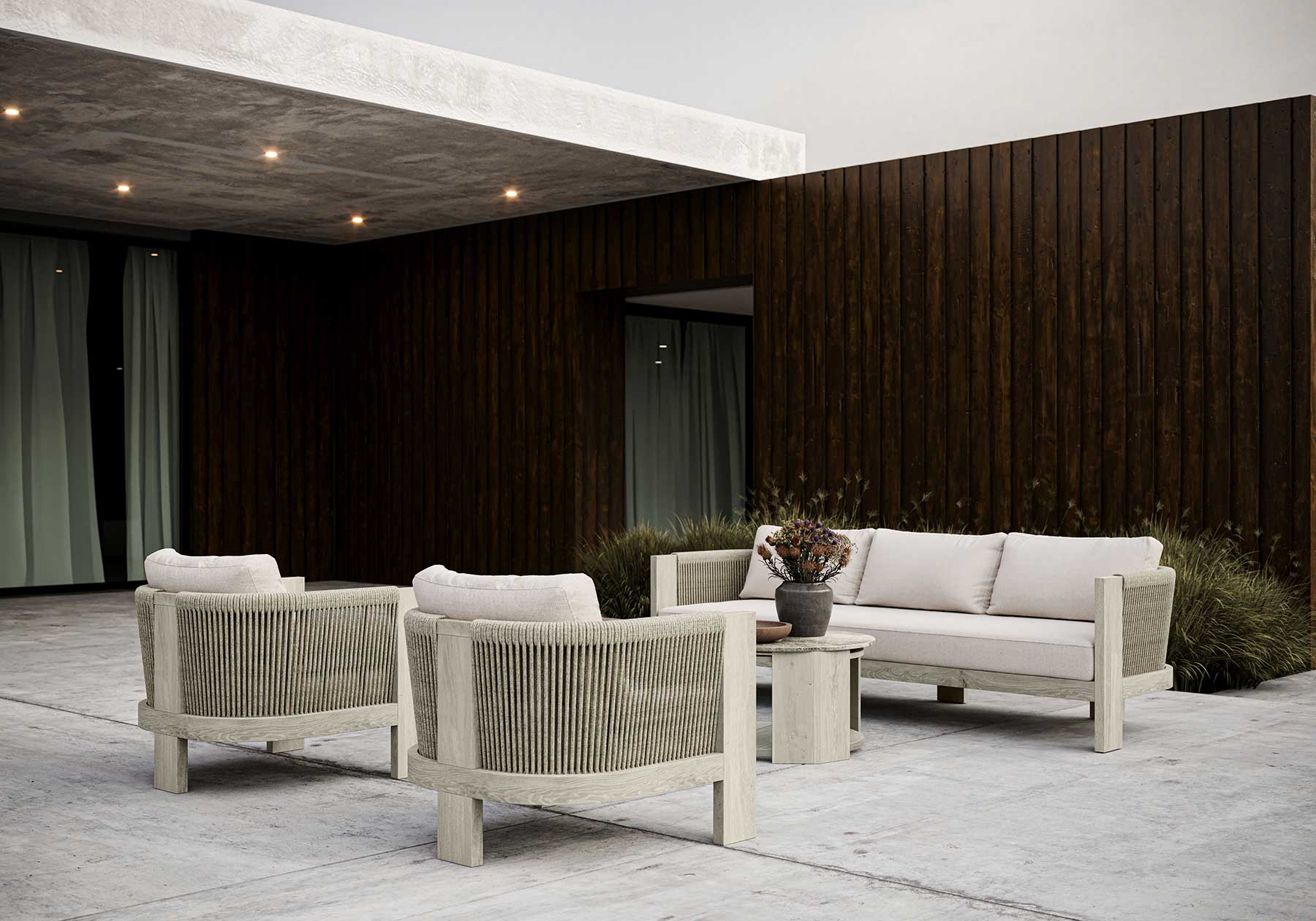 Ralph - Ash 2 Seater Lounge Set