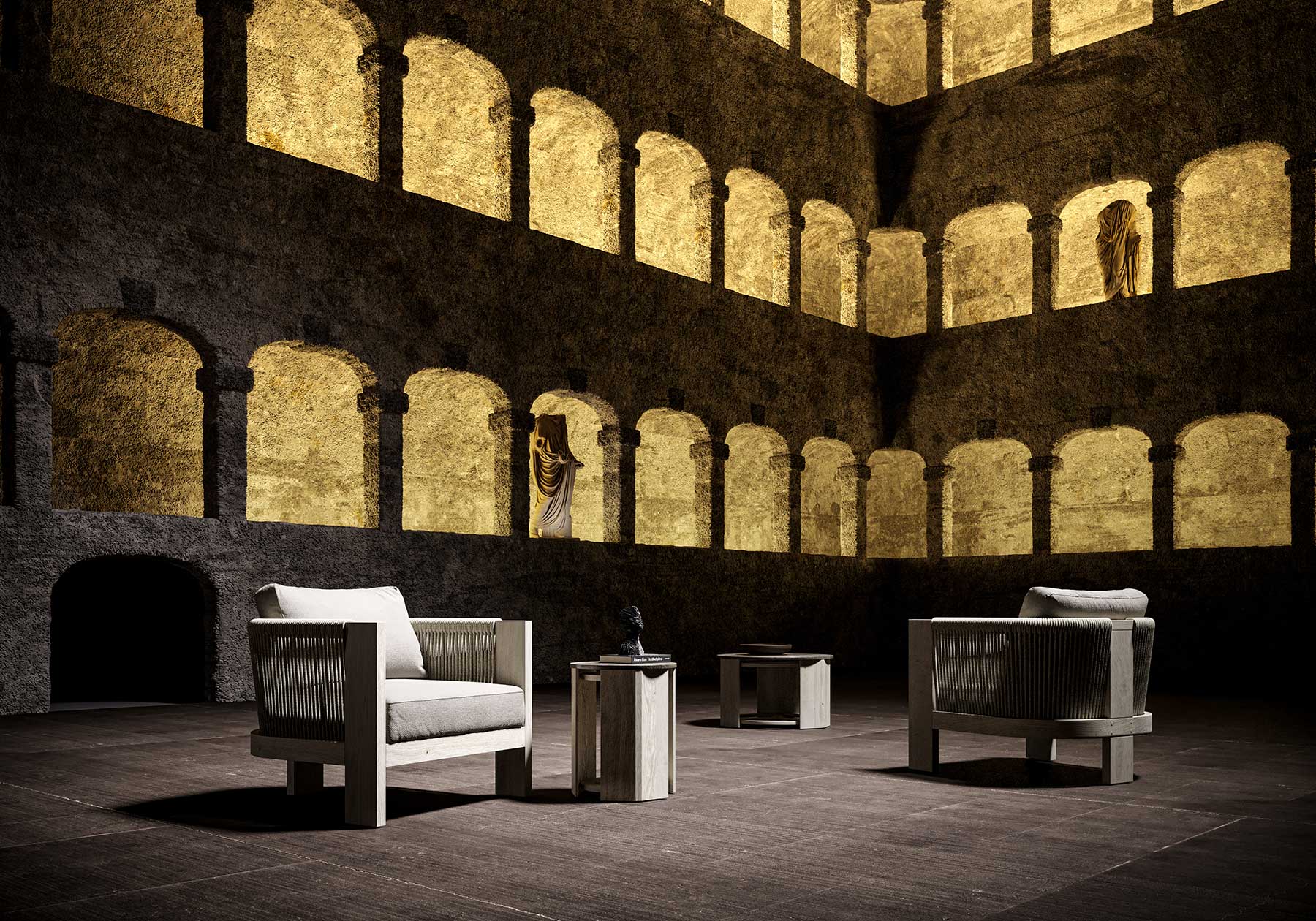 Ralph - Ash 2 Seater Lounge Set